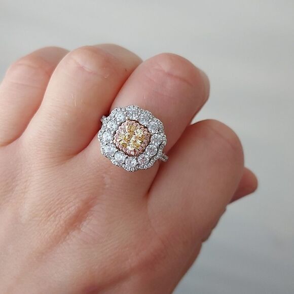 2 Carat Citrine Sterling Silver Ring - Picture 10 of 13